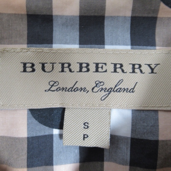 Burberry London England Women's Polka-Dot Check Shirt Archive Beige Size S - Picture 7 of 12